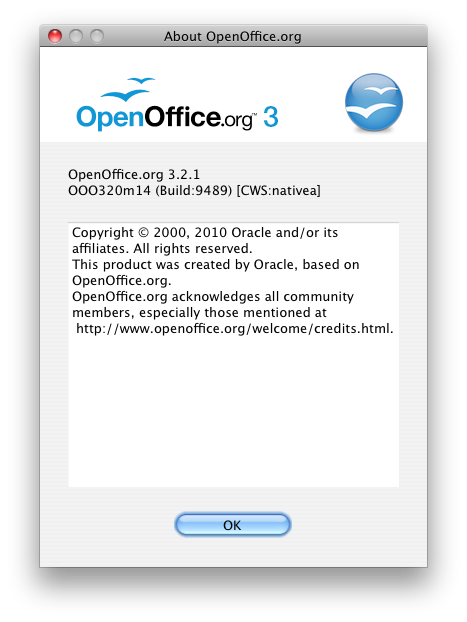 OpenOffice.org Aboutbox
